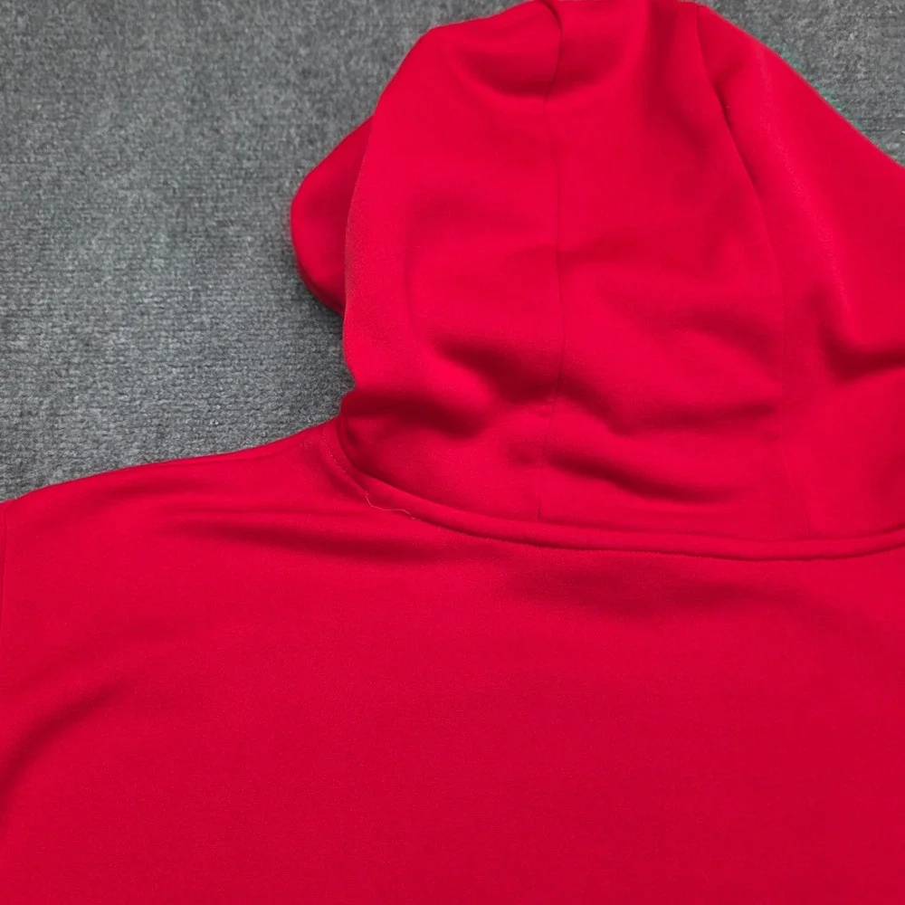 The North Face Men's XL Hoodie Red Pullover‎ Sweatshirt Logo A6S8 Fall 2014